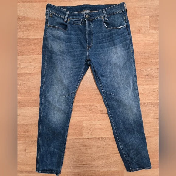 G-Star Raw D-Staq 3D Slim Men Jeans Size W36 L30 - Picture 2 of 13